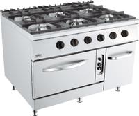 BASE 900 GASFORNUIS 6 BR. Met GASOVEN - Combisteel 7178.3025