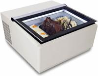 Tafelmodel Schepijsvitrine opent aan Klantzijde | Wit | 3x 5 L | CombiSteel 7292.0015