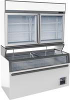 Combisteel Wandvrieskast Wit | 2 Glasdeuren | 7455.2520