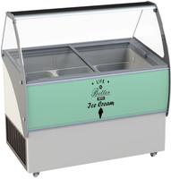 Schepijsvitrine Curacao | 10 x 5 liter | Plus opslagruimte | Combisteel | 7472.0105