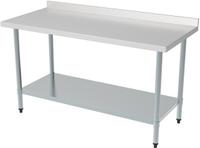 Demontabele RVS Werktafel | Bodemschap | Opstaande rand | Demontabel | 120cm| Combisteel | 7490.0070