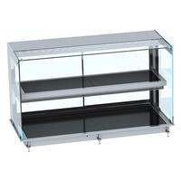 Drop-In Warmvitrine Keramisch Recht - Zwart 4/1, CombiSteel 7495.0335