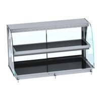 Drop-In Warmvitrine Keramisch Gebogen - Zwart 4/1, CombiSteel 7495.0395