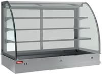 Diamond Topelement en open uitstalvitrine 3 niveau's (met gordijn), gekoeld, Geforceerd, 4x GN 1/1 (zonder waterdicht eenheid) | DPA/TVA315-S