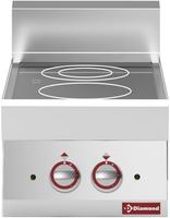 Elektrische Vitrokeramische Plaat Met 2 Kookzones -Top- "Alpha 650" - Diamond E65/2VC4T-230V/3-N