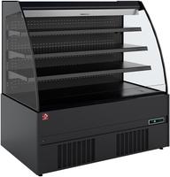 Diamond Halfmuurkoelkast, Zelfbediening, Open, met Gordijn - FULL BLACK - FRM15-G5