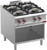 Gasfornuis Met 4 Branders Op Open Kast - Diamond G9/4BA8-N