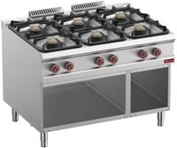 Gasfornuis Met 6 Branders Op Open Kast - Diamond G9/6BA12-N
