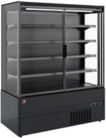 Diamond Gekoeld Wandmeubel, Zelfbediening, Klapdeuren - FULL BLACK - LML15-F5