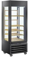 Diamond FULL Glazen Vitrine" 440 Liter 1 Niveau + 2 Planken Geventileerd WINE ZWART - MAX/507-VB2