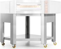 Diamond Steun " imitatie roestvrijstaal" x CGD/2-DG 5 wielen, waarvan 2 met remmen | SCGD2-DG