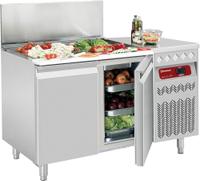 Geventileerde Koelwerkbank Met 2 Deuren Gn1/1, 260 Lit. Gekoelde Bovenstructuur, Diamond SG2-G3/P9