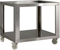 Diamond "Imitatie RVS" steun voor GL4/33, met wielen, 2 met rem | SGL4/33-RSI