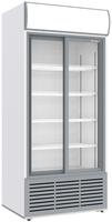 Diverso By Diamond Vitrinekast Positieve Geventileerd, 783 Liter, 2 Schuifdeuren, met Lichtbak, WIT - WR-80AC-SW