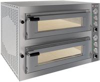 Elektrische Oven 2x 4 Pizza's Diam.330mm - 2 Kamers - Diverso by Diamond WR-FD24-MD