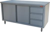 Tafel Op Kast-Schuifdeuren + 3 Laden Lk | Diamond | TA207CD/B