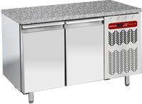 Diamond Koelwerkbank, Geforceerd, 2 deuren EN 600x400 - Top in graniet - TP2N/HG-R2