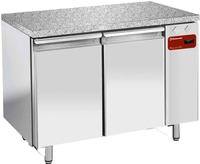 Diamond Koelwerkbank, gevent., 2 deuren EN 600x400 - Top in graniet (zonder groep) - TPS2N/HG