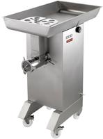 Diamond Hakmolen in R.V.S. N° 32, Ø 4.5 mm, 700 kg/h, op wielen | TTGD-32/CB-N