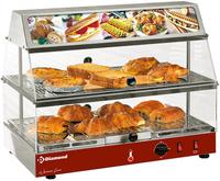 Warmhoudvitrine | met lichtbak | Tweelaags | VLD2/R | Diamond