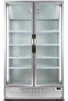 Display koelkast - Wit - deurslot - optioneel reclame display - LED verlichting - ventilator -  0 – 10 ℃ - uitschuifbare compressor -  elektronische thermostaat in plint - Husky C10PRO-H-HU (C10PROCHILLER)