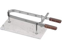 Hamklem RVS met marmer plateau van 45x27cm - Emga 020001