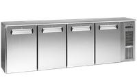 4-Deurs Koeling Chroomstaal Met Dichte Deuren, Stekkerklaar, Gamko E3/2222MUCS84