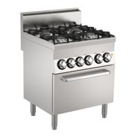 Mareno M1-600 Gasfornuis met 4 Branders en Elektrische Oven, 70cm - C6FES7G