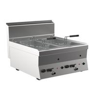 Mareno M1-600 Gasfriteuse 8 + 8 Liter, 70cm - F66G8