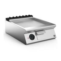 Gastro-Inox 700 Hp Elektrische Bakplaat Met 2/3 Gladde En 1/3 Geribbelde Geslepen Stalen Plaat, 60cm, Gastro-Inox 170.144