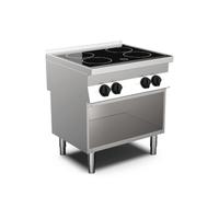 Mareno M0-700 Line Inductie Kookplaat 4 Kookzones, 80cm - Gastro-Inox 170.413