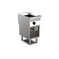Mareno M0-700 Line Elektrische Bakplaat 40cm, Staand Model, Met  Verchroomde Gladde Bakplaat - Gastro-Inox 170.438