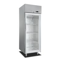 Marecos Softline Roestvaststalen GN2/1 Koeling met Glasdeur 700 Liter - Geforceerd Gekoeld - Gastro-Inox 221.022