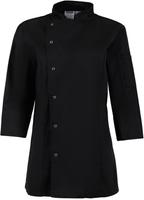 Whites Chefs Clothing Whites Dames Getailleerde Koksjas Zwart Maat M - BA110-M