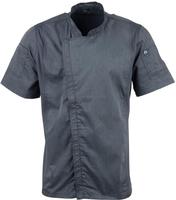 Chef Works Urban Springfield unisex koksbuis met rits korte mouw inktblauw S | BB267-S