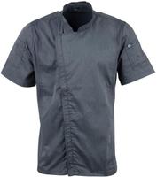 Chef Works Urban Springfield unisex koksbuis met rits korte mouw inktblauw XS | BB267-XS