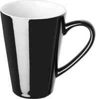 Olympia Cafe Latte Cup Zwart - 340ml 11.5fl Oz (pak van 12) - CU957