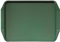 Cambro polypropyleen fastfood dienblad met handvatten groen 43x30cm | DE316