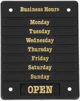 Deurbord Open Closed met openingstijden | DL226