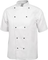 Whites Chicago unisex koksbuis korte mouw wit L | DL711-L