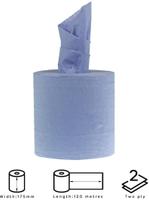 Jantex centrefeed handdoekrollen blauw 6 rollen | DL921