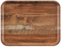 Cambro Madeira gelamineerd dienblad bruin eiken 46cm | DR586