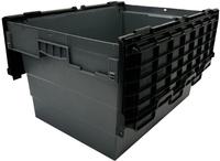 Vogue Kunststof Transportopbergkrat met Vast Deksel 600x400x320mm - DX995