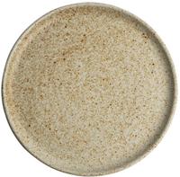 Olympia Canvas ronde borden met smalle rand crème 26,5cm | FA338