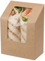 Colpac Zest kraft wrapdoosjes met acetaat venster en insteeksluiting composteerbaar | FA391