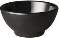 Ronde melamine kom Pure 13cm zwart | GF145
