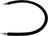 Bolero Afzetkoord 2,5m Zwart touw, RVS uiteinde | Gg725