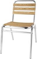 Bolero aluminium en essenhouten stoel (4 stuks) | GK997
