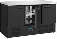 Polar PG023 G-Series 3-deurs koelwerkbank zwart 400L