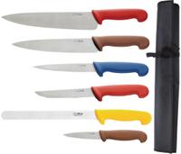 Hygiplas kleurcode 6-delige messenset met foudraal | S088